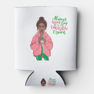 Roze en groene koningin blikjeskoeler