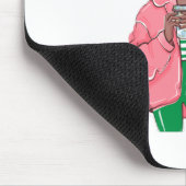 Roze en groene koningin muismat (Hoek)