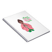 Roze en groene koningin notitieboek (Rechterzijde)