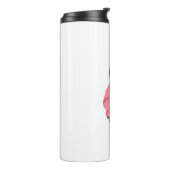 Roze en groene koningin thermosbeker (Gedraaid links)