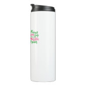 Roze en groene koningin thermosbeker (Geroteerd rechts)