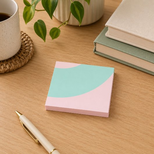Roze en groene kronkels post-it® notes