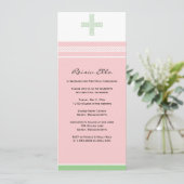 Roze en groene kruis Eerste Uitnodiging van de Gem (Staand voorkant)