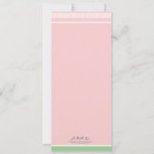 Roze en groene kruis Eerste Uitnodiging van de Gem (Achterkant)