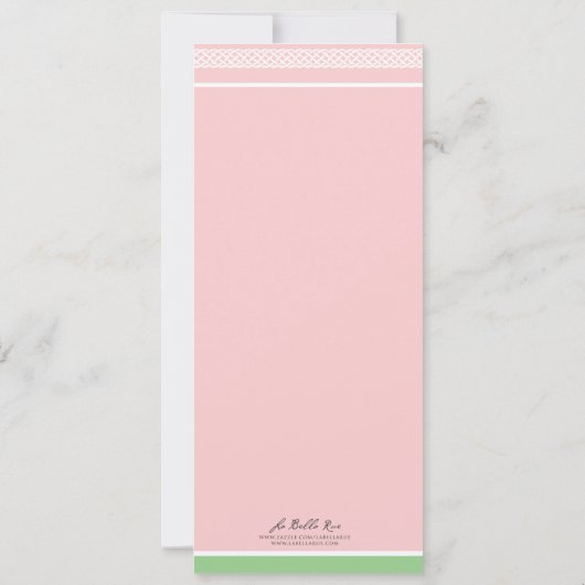 Roze en groene kruis Eerste Uitnodiging van de Gem (Achterkant)