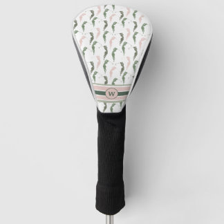 Roze en Groene Lady Golfer Golfheadcover
