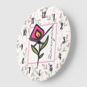 Roze en groene langlevende wilde bloemen, op maat  grote klok (Hoek)