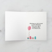 Roze en groene, langlevende wilde bloemen van de a kaart (Binnen)