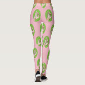 Roze en groene leggings (Achterkant)