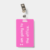 Roze en Groene Leraarappel Persoonlijk Badge (Achterkant met clip)