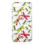 Roze en groene libellen Case-Mate iPhone case (Achterkant)