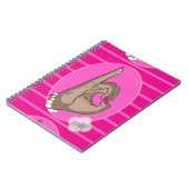 Roze en groene liefde notitieboek (Linkerzijde)