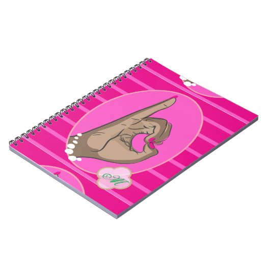 Roze en groene liefde notitieboek (Linkerzijde)