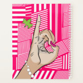 Roze en groene liefde planner (Achterkant)