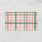 Roze en groene luiers verloten bij baby shower informatiekaartje (Achterkant)