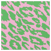 Roze en groene luipaard stof (Close Up)