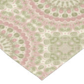 Roze en groene mandala patroon ontwerp tafelkleed (Gekanteld)