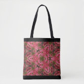 Roze en groene mandala tote bag (Voorkant)