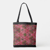 Roze en groene mandala tote bag (Achterkant)