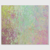 Roze en groene marmer cadeaupapier (Vlak)