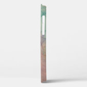 Roze en groene marmer Hoesje-Mate iPhone Case (Achterkant / Links)