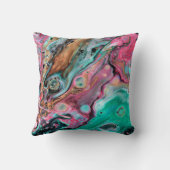 Roze en groene marmer kussen (Achterkant)
