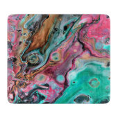 Roze en groene marmer snijplank (Voorkant)
