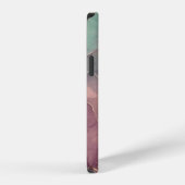Roze en groene marmeren Case-Mate iPhone-hoes iPhone Hoesje (Rechterkant)
