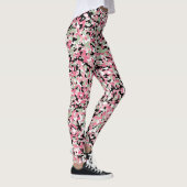 Roze en groene micro-Leggings Leggings (Rechts)