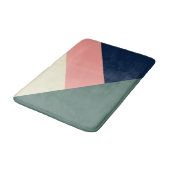 Roze en groene moderne, minimale abstracte geometr badmat (Gekanteld)