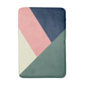 Roze en groene moderne, minimale abstracte geometr badmat (Voorkant Verticaal)