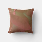 Roze en groene moderne petalen kussen (Voorkant)