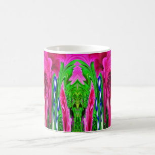 Roze en groene natuur koffiemok