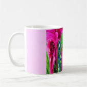 Roze en groene natuur koffiemok (Links)