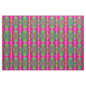 Roze en groene natuurmode stof (Yard (91,4 cm))