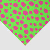 Roze en groene Neon Animal Spot-ontkoppeling Tissuepapier (Detail)