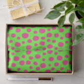 Roze en groene Neon Animal Spot-ontkoppeling Tissuepapier (Geschenk)