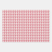 Roze en groene noordse trio inpakpapier vel (Voorkant 3)