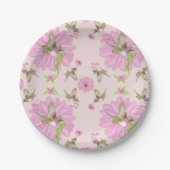 Roze en groene nostalgisch Bord van Floral Paper (Voorkant)