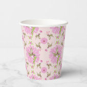 Roze en groene nostalgische beker van Floral Paper (Achterkant)