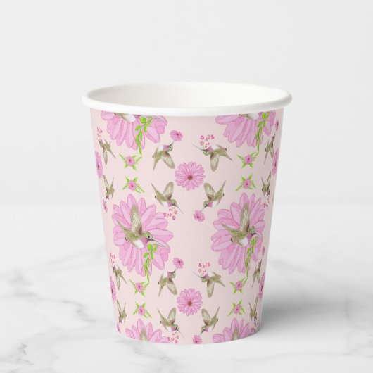 Roze en groene nostalgische beker van Floral Paper (Achterkant)