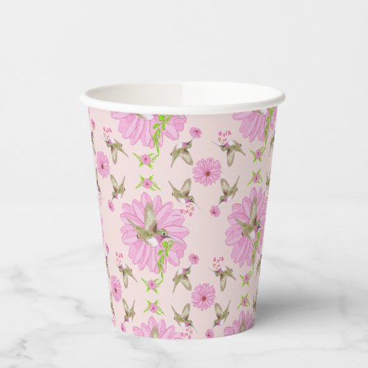 Roze en groene nostalgische beker van Floral Paper (Links)