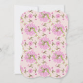 Roze en groene nostalgische platte kaart (Achterkant)