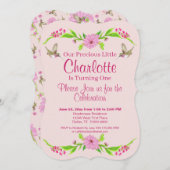 Roze en groene nostalgische platte kaart (Voorkant / Achterkant)