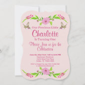 Roze en groene nostalgische platte kaart (Voorkant)