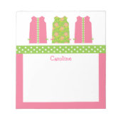 Roze en Groene Notitieblok van de Verschuiving van (Voorkant)