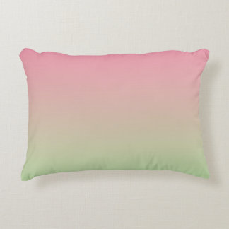 "Roze en groene ombre" Decoratief Kussen