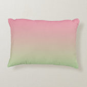"Roze en groene ombre" Decoratief Kussen (Achterkant)