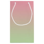 Roze en groene ombre klein cadeauzakje (Achterkant)