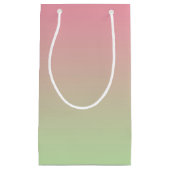 Roze en groene ombre klein cadeauzakje (Voorkant)